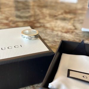 Gucci Ghost Ring size 13 minimal wear authentic purchased at Gucci Bal Harbour